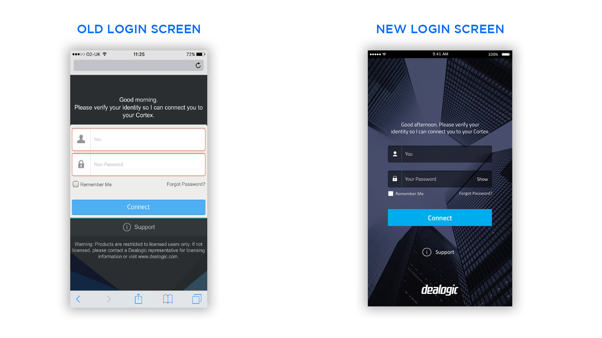 Dealogic_app_old_and_new-login