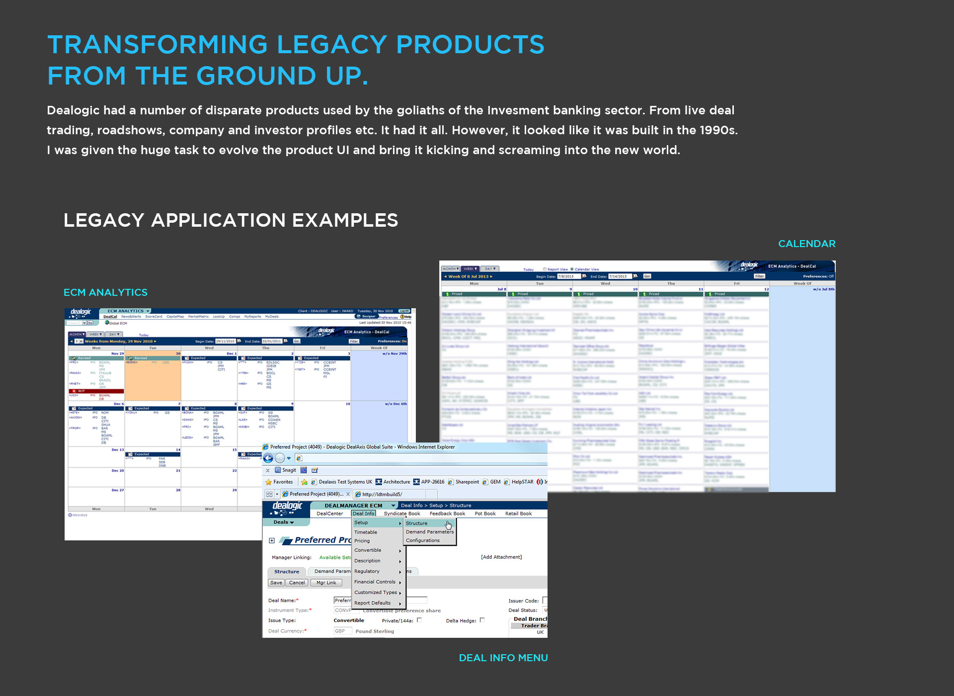 Cortex UI- Legacy_products